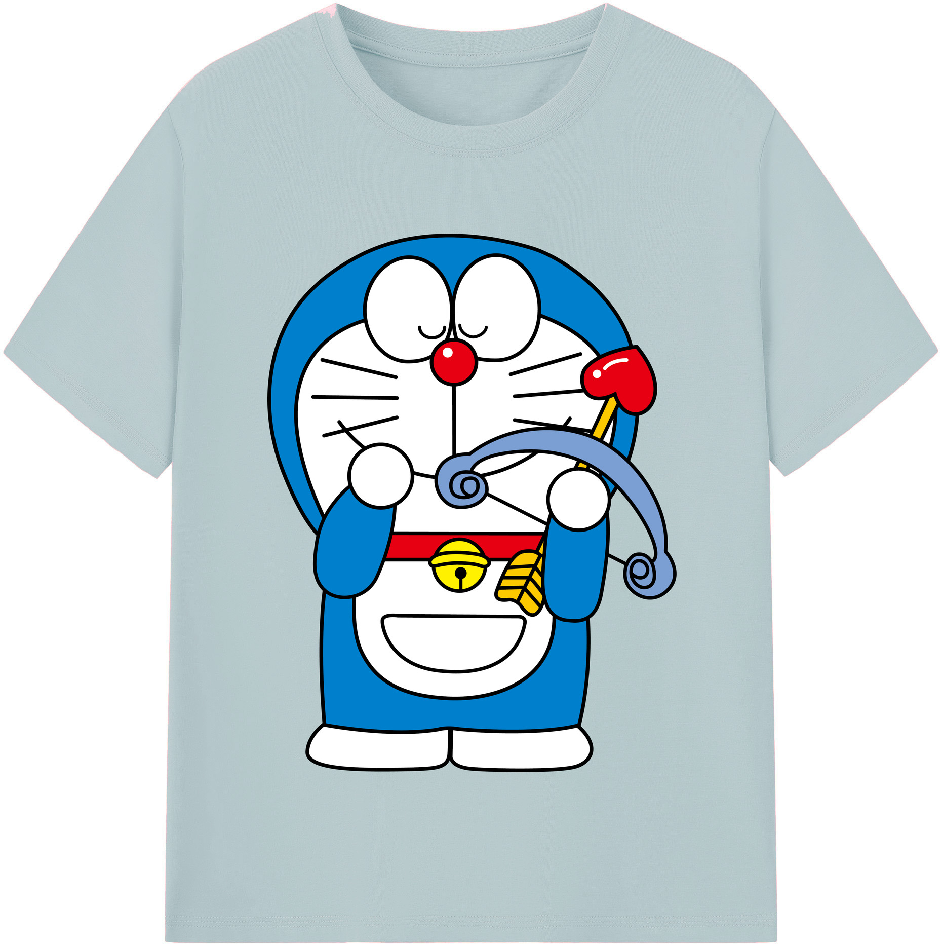 （画像用） ドラえもん Doraemon 綿100％半袖Tシャツ（フロントプリント）